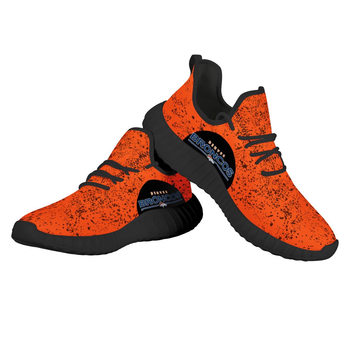 Women's Denver Broncos Mesh Knit Sneakers/Shoes 001